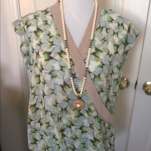 CAbi Butterfly Wrap Blouse